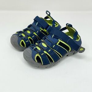 Pacifica Kids Shoes Size 7 Sandals Play Shoes Green Blue